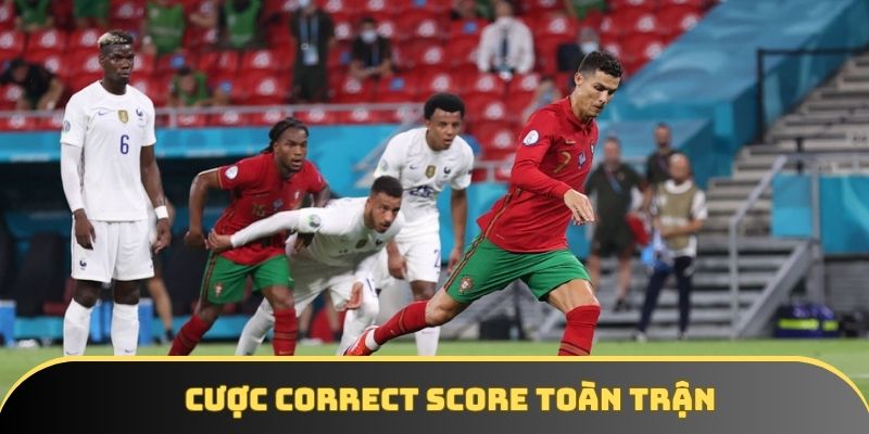 Cược Correct Score toàn trận rất phổ biến