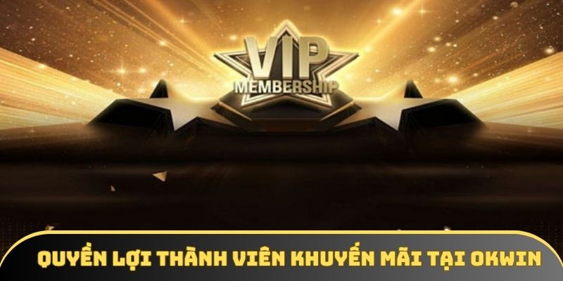 Quyền lợi thành viên khuyến mãi tại OKWIN Quyền lợi thành viên khuyến mãi tại OKWIN